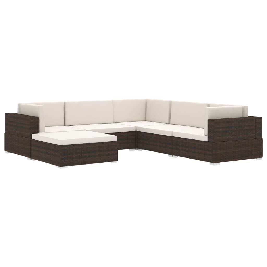 Repose-pied d'extérieur en résine tressée Gris, Modulaire et Confortable avec Coussin Épais Amovible, pour Salon de Jardin, Terrasse, Balcon - Résistant aux Intempéries et Facile à Nettoyer