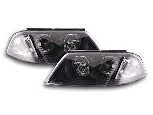 Phares Angel Eyes FK Automotive noirs double configuration de conduite