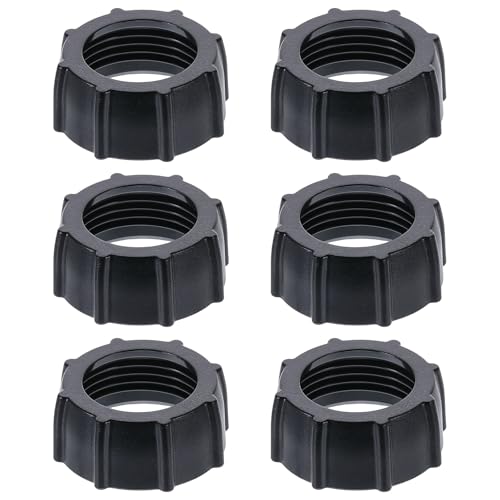 6 PCS Tightening Nut for Replacement Car Mount Screw-On, Car Phone Mount Replacement Parts Tightening Nut Ball Fixed Adapter Head Bracket Holder Ring for Dvr Camcorder Wireless Charger