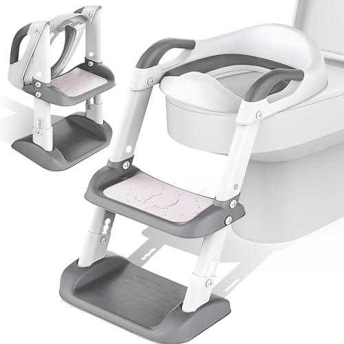 Réducteur De Toilette Bébé Avec Poignée - Coussin Anti-éclaboussures Pour Apprentissage Propreté 1-8 Ans