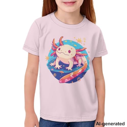 Image of Novelty 3D Graphic T Shirts for Kids Crew Neck Funny Animal Print Short Sleeve Girls Tshirts 3-16 Years