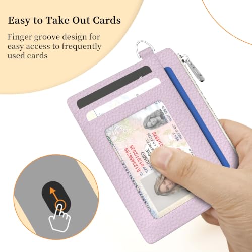 Image of Hancynir Minimalist Slim Wallet Women Credit Card Holder, RFID Small Cute