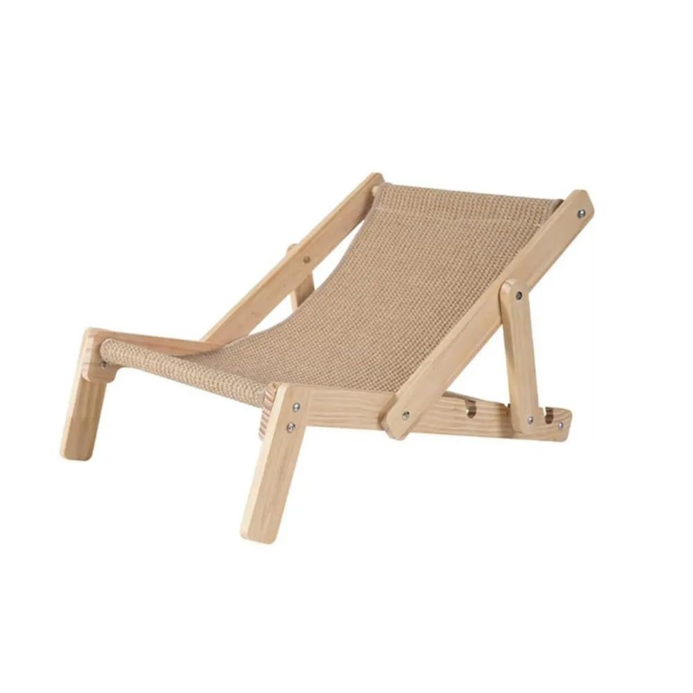 Hamac pour chat en sisal : lit surélevé réglable et griffoir d'intérieur