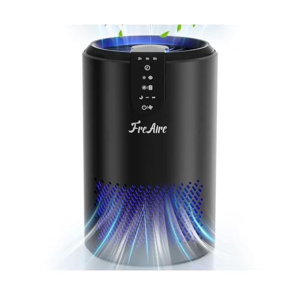 FreAire Air Purifier for Home Up to 538 Ft²/h, HEPA Air Cleaner 3-in-1 Filter for Smoke, Dust, Portable Purifier with Sleep Mode, Timer For Bedroom Office Kitchen