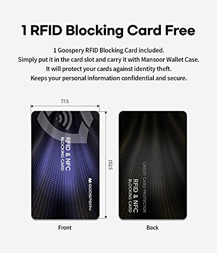 Goospery Mansoor Wallet Compatible With Iphone 13 Pro Case, [Rfid Blocking Card Included] Double Sided Multi-Slot Inner Flap Card Holder Ample Storage Flip Phone Cover - Hot Pink #TOP6