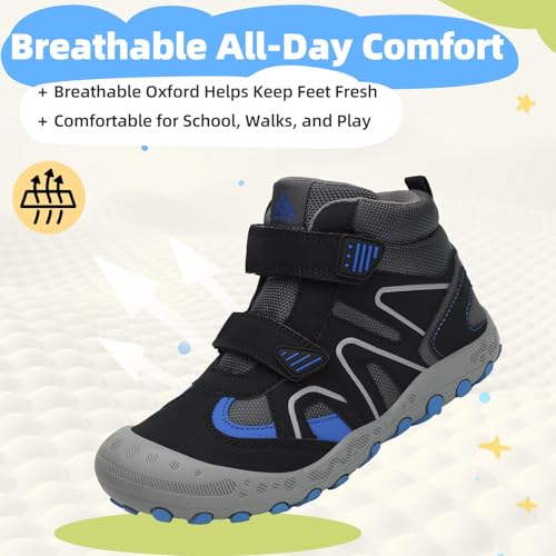 Image of Mishansha Kids Water Resistant Hiking Boots, Boys Girls Anti Collision Anti-Skid Athletic Outdoor Ankle Adventure Trekking Shoes