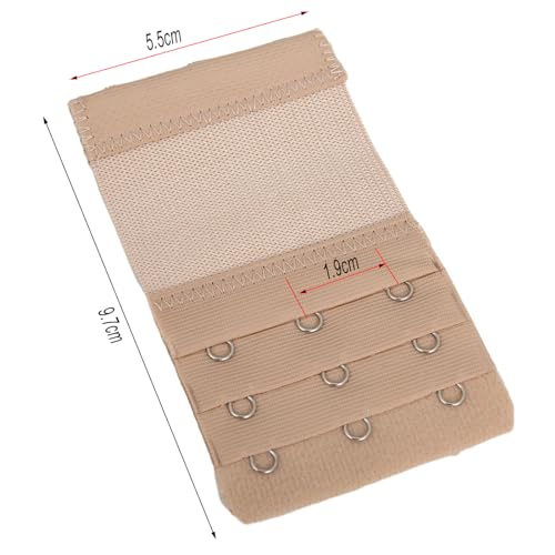 Image of Bra Strap Extenders, Women Elastic Extensions Bra Extender Set, 6 Piece,Skin,White,Black