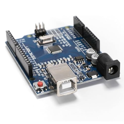 لوحة اونو R3 ATmega328P مع كابل USB متوافق مع اردوينو ورأس دبوس مستقيم 2.54 ملم لاردوينو من يو ان او