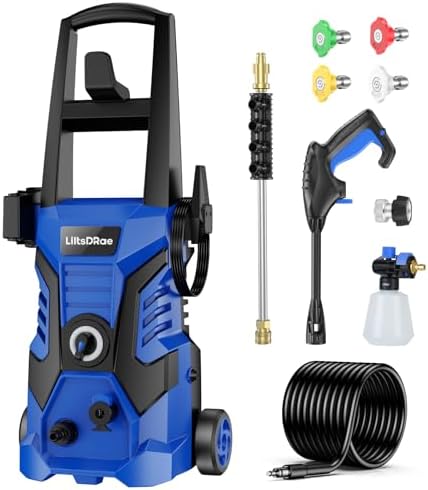 WEOSMIRA Pistolet De Nettoyage Haute Pression 5000 Psi, Pivotant