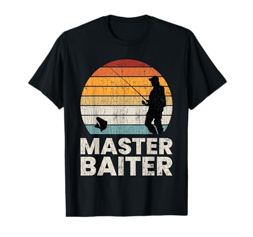 Master Baiter Funny Fishing Fishermen Fish Graphic T-Shirt