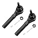 Detroit Axle - Front 6pc Tie Rods Kit for Dodge Grand Caravan Chrysler Town & Country Volkswagen Routan, 4 Suspension Outer & Inner Tie Rod Ends 2 Boots Replacement