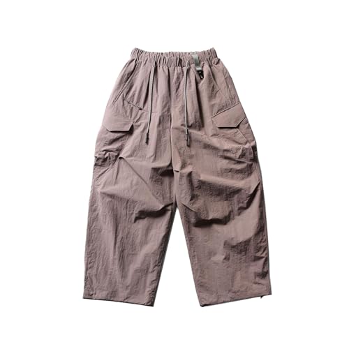 Men's Pants Summer Techwear Ice Silk Workwear Multi-Pocket Casual Trouser for Men4