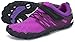 SAGUARO Chaussures de Trail Running Femme Chaussure Running Minimaliste Antidérapant Cinq Doigts Chaussure de Course Minimaliste Phlox Violet 37 EU