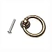 Price comparison product image 10x Furniture Hardware Drawer Drop Ring Pull Knob Bronze Tone/Antique Traditional Appearance, Solid Bronze Tone Ring Pull