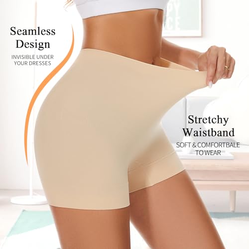 Slip Shorts for Women Under Dress,Boyshorts Panties Anti Chafing Boyshorts Smooth Shapewear Shorts2
