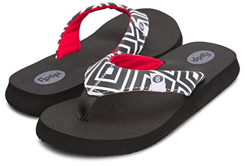 Image of Floopi Flip Flops for Women Flat Yoga Mat Thong Womens Sandals Ladies Beach Sandals with Indoor & Outdoor Anti Skid Soles