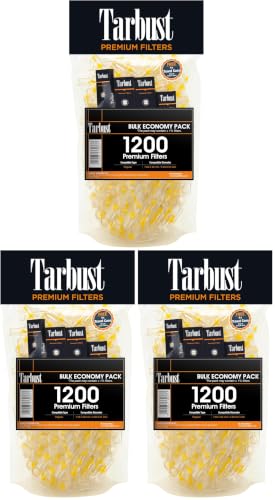 Image of Tarbust 1200 Cigarette Filters that Remove Tar and Chemicals, Reusable Filter Tips, Tar Blockers, Smart Filters for Cigarettes Tips, Regular & King Size (Pack of 3)