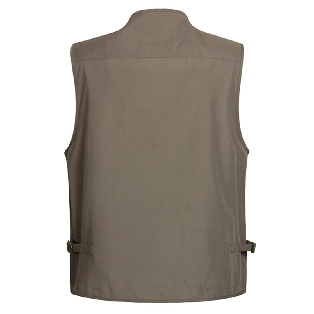 6 Farben große Größe schnell trocknende Arbeitsweste Herren Angeln Camping ärmellose Jacke Outdoor männliche Westen mit vielen mehreren Taschen