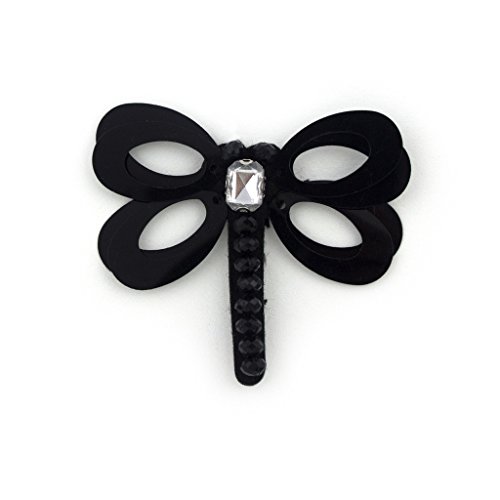 Coudre galons noir Dragonfly n°20 avec perles pour vêtements et customisation - 3