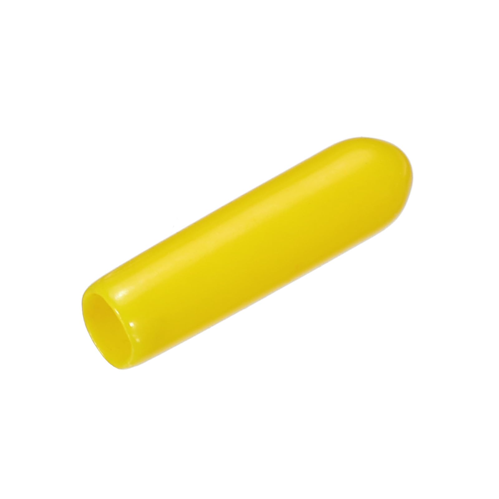 uxcell 20pcs Rubber End Caps 3mm(1/8") ID Vinyl PVC Round Tube Bolt Cap Cover Screw Thread Protectors Yellow