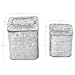 Deco 79 Metal Decorative Canisters Decorative Containers, Set of 2 Decorative Keepsake Boxes 8