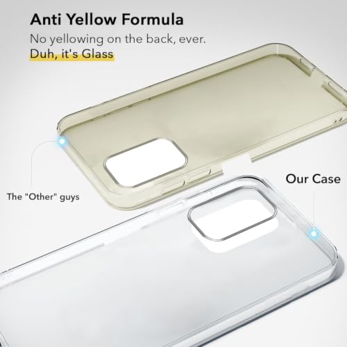 Image of Jkobi Lifetime Anti-Yellow Clear Back Cover Case for Samsung Galaxy A23 (Sleek Hard Crystal | Shockproof and Camera Protection)
