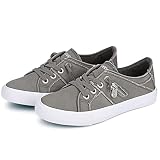 JENN ARDOR Slip On Sneakers for Women Tennis Shoes Non Slip Walking Shoes Fashion Canvas Sneakers Ca