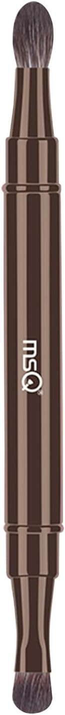 MSQ Retractable Eyeshadow Brushes,Dual End Eyeshadow Brush Blending Brush Duo Makeup Smokey Eyes Brush for Travel