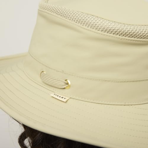 Image of Tilley Mens Womens LTM6 Broad Brim Extra Ventilation Sun Protection Airflo Bucket Sun Hat