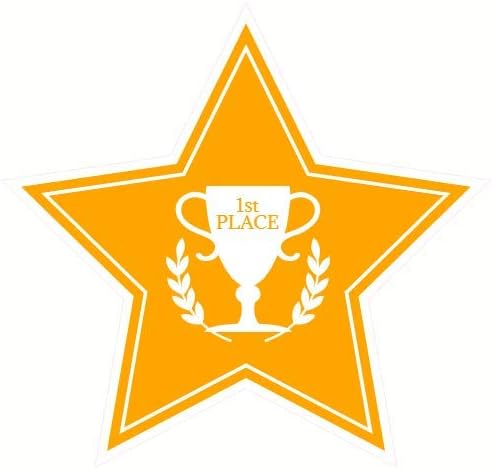 First Place Racing Sticker Amazon.com: U.S. Custom Stickers First Place Gold Star Sticker 4 Inch ...