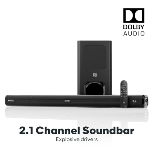 Image of GOVO GoSurround 800 Dolby Digital | 180W Sound bar, 2.1 Channel Home Theatre, Mega subwoofer, HDMI, Opt, AUX, USB & Bluetooth, 3 Equalizer Modes, Stylish Remote & LED Display (Black)
