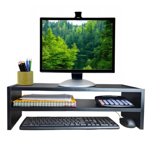 Suporte Monitor Madeira Suporte Base para Monitor Mdf Mesinha Home Office Mesa Gamer Suporte Apoio P