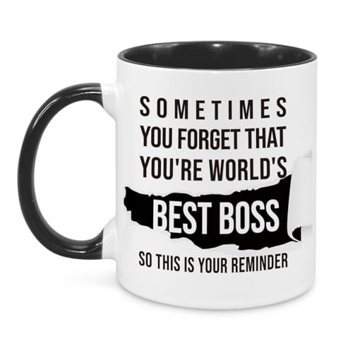 Silkwishes World's Best Boss Mug 11Oz the Office Mugs Gifts for Boss Coffee Mug,...