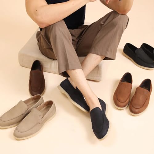 Image of Thomas Crick Men's Casual Summer Loafers - Premium Leather | Anti-Skid Sole | All-Day Comfort