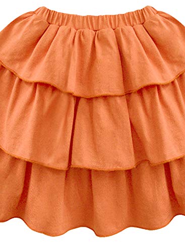 Image of A.T.U.N. (ALL THINGS UBER NICE) Girls Cotton Elasticated Stylish Tiered Skirt | Mini Skirt for Girls