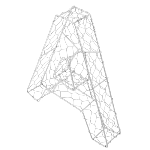 BESPORTBLE Unique Letter Flower Pot Metal Flower Wreath Frame DIY Iron Wreath Support Flower Arranging Rack Decorative Hanging Holder