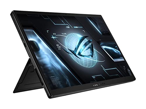 Image of ASUS ROG Flow Z13 Gaming Tablet, 13.4 inch 4K Display, RTX 3050 Ti, 12th Gen Intel Core i9, 16GB RAM, 1TB SSD, XG Mobile Dock (RTX 3080), Detachable RGB Keyboard, Stylus, Win11, GZ301ZE-XS94-B