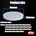 10Pc White Silicone Rubber Round Sheet Dia 8-100mm Thick 1.5mm Heat Resistant Seal Gasket Flexible Translucent Solid Protection Circles Pads for Industrial DIY Home Anti Vibration Slip(55mm*1.5mm)