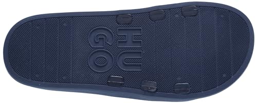 Image of HUGO Men's Stacked Logo Slide Sandal