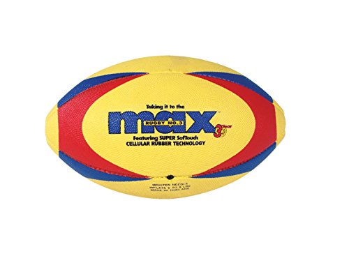 Sportime Max Rubber Rugby Ball, Size 5
