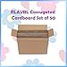 RLAVBL 50 Pack 8.5x11 Corrugated Cardboard Sheets, Flat Cardboard Inserts for Shipping, Mailing, Packing, DIY Crafts