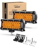 NAOEVO 7 Inch Amber LED Light Bar, 240W 24,000LM...