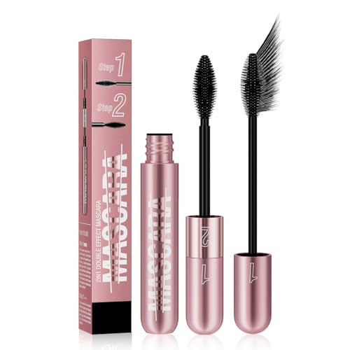 4D Silk Fiber 2-in-1 Mascara – Lengthening & Volume, Washable