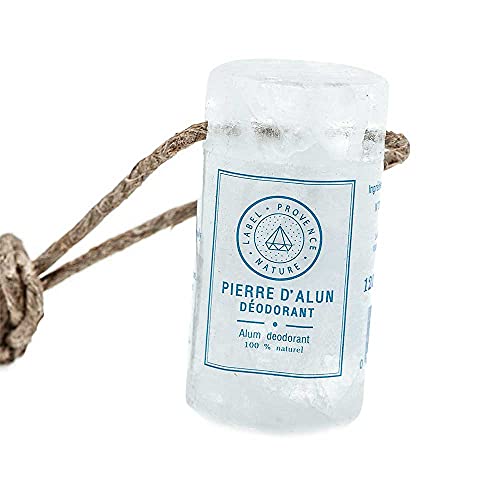 Label Provence – Französisches Alaun-Antiperspirant an einem Seil – 100% natürlich, veganfreundlich – 110 g Alaun-Antipe