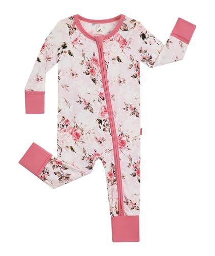 Baby One-Piece Romper Footless Bamboo Viscose Pajamas Sleepers for Baby Boys and Girls