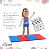 Emily Rose 18 Doll Gymnastics Outfit 5-Piece Set - Bejeweled Athletic Gymnast Leotard, Medal, Hair Bow, Mat, Reuseable Stickers | American Girl Compatible | Trusted USA Brand | NO Doll