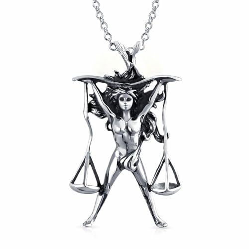 Argent sterling .925 oxydé collier zodiaque durable qui ne ternit pas