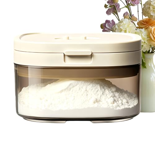 de reenvasado de leche en polvo, estabilidad térmica garantizada, 1 pieza, recipiente de viaje Ba-by Formula, soporte magnético a prueba de polvo con cuchara, fácil de usar, para caramelos y