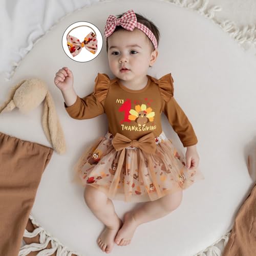 My 1st Christmas Baby Girl Outfits Infant Dress First Letter Romper Santa Tulle Tutu Skirt 0-18M Girl Clothes3