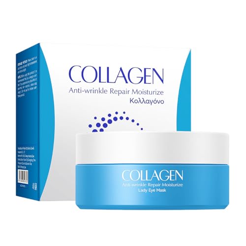 Teegxddy 60 Pcs Eye patches Augenpads Gegen Augenringe mit Hyaluronsäure & Collagen,augenpads gegen falten,Anti Aging Augenmaske mit Kühlend Feuchtigkeit,Ideal für Empfindliche Haut